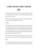 5 SIÊU DƯỠNG CHẤT CHO BÀ BẦU doc