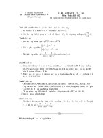 ĐỀ KIỂM TRA CHẤT LƯỢNG Môn : Toán ; Khối 12 SỞ GD&ĐT THANH HOÁ TRƯỜNG THPT BÁN CÔNG NGA SƠN doc