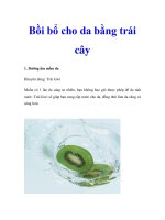 Bồi bổ cho da bằng trái cây1 pdf