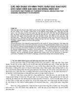 báo cáo nghiên cứu khoa học  'các nội dung và hình thức giáo dục đạo đức cho sinh viên đại học đà nẵng hiện nay'