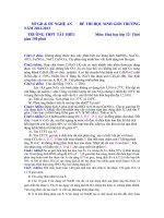 đề thi học sinh giỏi trường thpt tây hiếu môn hóa lớp 12 doc