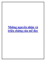 Những nguyên nhân và triệu chứng của mề đay. docx