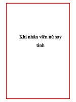 Khi nhân viên nữ say tình doc