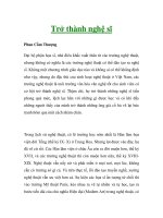 Trở thành nghệ sĩ doc