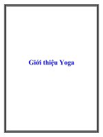 Giới thiệu Yoga ppt