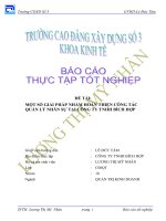 đề tài  một số biện pháp nâng cao hiệu quả công tác bán hàng tại công ty tnhh bích hợp