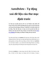 AutoDelete - Tự động xoá dữ liệu của thư mục định trước doc