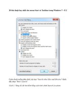 20 thủ thuật hay nhất cho menu Start và Taskbar trong Windows 7 – P.2 pdf