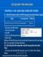 ĐỒ HỌA MÁY TÍNH ỨNG DỤNG CHƯƠNG 5: CÁC LỆNH HIỆU CHỈNH ĐỐI TƯỢNG ppt