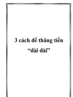 3 cách để thăng tiến “dài dài” pot