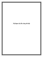 MySpace bị tấn công dữ dội ppt