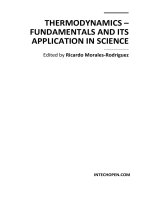 THERMODYNAMICS – FUNDAMENTALS AND ITS APPLICATION IN SCIENCE pdf