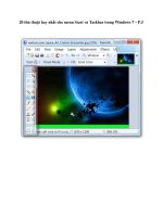 20 thủ thuật hay nhất cho menu Start và Taskbar trong Windows 7 – P.5 pot