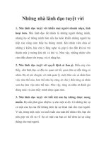 Những nhà lãnh đạo tuyệt vời pptx