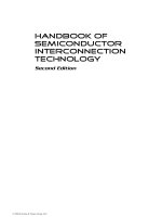 Handbook of Semiconductor Interconnection Technology - Second Edition docx