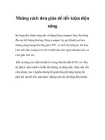Những cách đơn giản để tiết kiệm điện năng doc