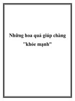 Những hoa quả giúp chàng 