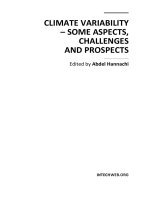 CLIMATE VARIABILITY – SOME ASPECTS, CHALLENGES AND PROSPECTS doc