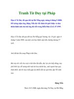 Tranh Từ Duy tại Pháp pot