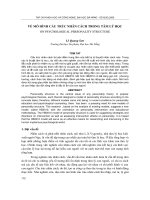 báo cáo nghiên cứu khoa học  về mô hình cấu trúc nhân cách trong tâm lý học