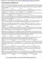 BÀI TẬP HAY VỀ SÓNG CƠ pdf
