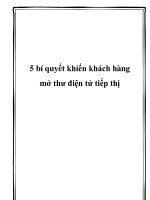 5 bí quyết khiến khách hàng mở thư điện tử tiếp thị pps