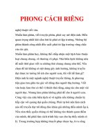 PHONG CÁCH RIÊNG ppsx