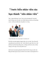 7 bước biến nhân viên của bạn thành 
