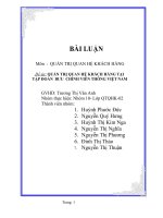 Đề Tài: QUẢN TRỊ QUAN HỆ KHÁCH HÀNG TẠI TẬP ĐOÀN BƯU CHÍNH VIỄN THÔNG VIỆT NAM pdf