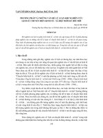 báo cáo nghiên cứu khoa học đề tài '''' phương pháp và những vấn đề lý luận khi nghiên cứu lịch sử chuyển biến kinh tế - xã hội thời kỳ đổi mới ''''