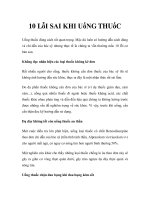 10 LỖI SAI KHI UỐNG THUỐC doc