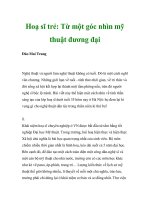 Hoạ sĩ trẻ: Từ một góc nhìn mỹ thuật đương đại pdf
