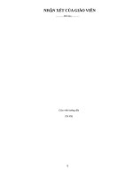 Đề tài lên men ethanol bằng phương pháp chu kỳ sử dụng nấm men cố định