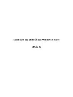 Danh sách các phím tắt của Windows 8 RTM (Phần 2) pdf