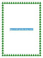 Bạn có biết gội đầu đúng cách? pps