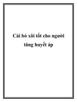 Cải bó xôi tốt cho người tăng huyết áp pps