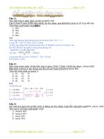 Trắc nghiệm hóa nâng cao pot