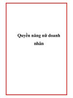 Quyền năng nữ doanh nhân ppt