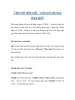 Chào hỏi thân mật – cách nói nào bạn chưa biết? potx