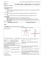 SỰ ĐỒNG BIẾN, NGHỊCH BIẾN