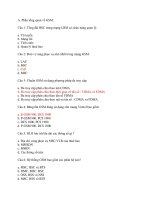 Trắc nghiệm Tổng quan về GSM pot