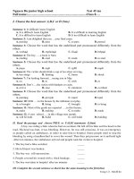 .Kiểm tra 1 tiết kỳ II lần 1mã đề 208