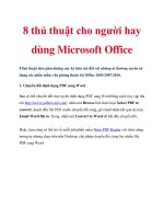 8 thủ thuật cho người hay dùng Microsoft Office pps