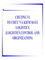 Tổ chức và kiểm soát Logistics ppsx