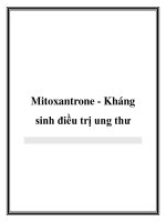 Mitoxantrone - Kháng sinh điều trị ung thư potx