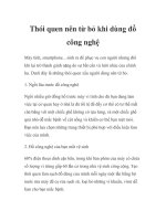 Thói quen nên từ bỏ khi dùng đồ công nghệ docx