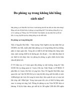 Đo phóng xạ trong không khí bằng cách nào? doc