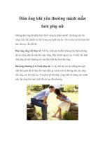 Đàn ông khi yêu thường minh mẫn hơn phụ nữ potx