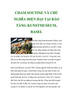CHAM SOUTINE VÀ CHỦ NGHĨA HIỆN ĐẠI TẠI BẢO TÀNG KUNSTMUSEUM, BASEL ppt