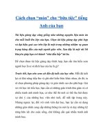 Cách chọn “món” cho “bữa tiệc” tiếng Anh của bạn docx